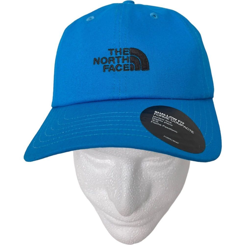 North Face Hat Cap Strap Back Blue Black TNF Adjustable Outdoors Hiking Mens